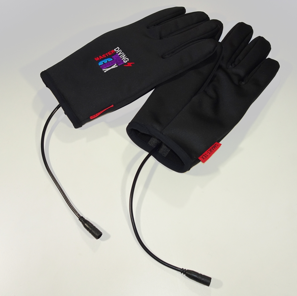 Softshell diving heating gloves